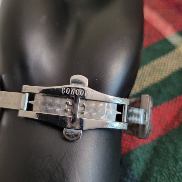 Concord Saratoga Ref 14.c2.1894 Swiss Auto Watch Silver Men's Luxury Statement - Picture 10 of 10